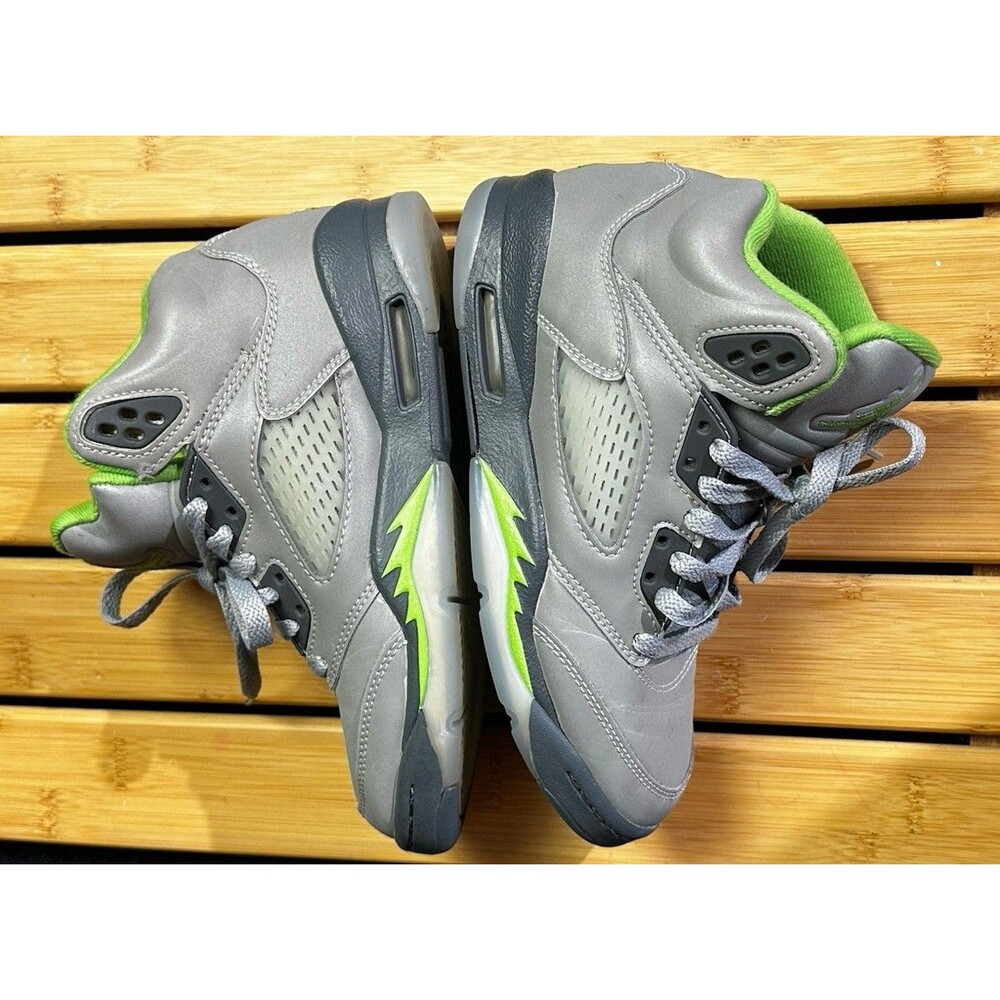 Nike Air Jordan 5 Retro PS "Green Bean" Sneaker Size5 Y